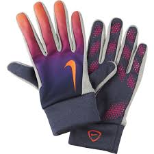 nike hyperwarm field player gloves obsidian purple