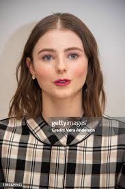 Roman Griffin Davis and Thomasin McKenzie at the "Jojo Rabbit" Press...  News Photo