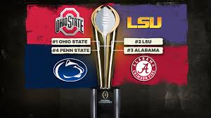 College football playoff schedule 2019. College Football Playoff Rankings Ohio State Opens At No 1 Penn State In Top Four Of Cfp Top 25 Cbssports Com