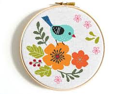 Easy Small Bird Cross Stitch Pattern Bird Cross Stitch Pattern Modern Cross Stitch Flower Cross Stitch Floral Counted Cross Stitch Pdf Animal Cross Stitch Chart Easy Crossstitch Cactus Cross Stitch Cross Stitch Patterns Floral Cross Stitch