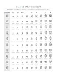 29 printable diamond size charts diamond color charts