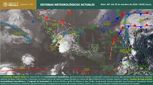 Pronostican lluvias fuertes, vientos de hasta 60 km/h y oleaje elevado