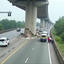 13:06:20 The bridge support collapsed after the earthquake, but it was just  the outer concrete see more&hellip; | ສໍ. ສາຍຂະໝວນ | Facebook