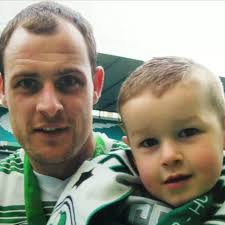 Celtic star Anthony Stokes gives wee birthday Bhoy the dream present, his  league winner's medal