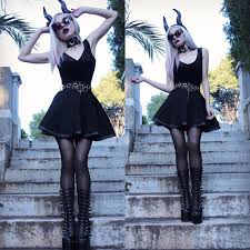 Plus size goth & alternative clothing. Women Gothic Skirts With Metal Rings And Zip Alternative Style Clothing Hard N Heavy