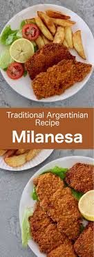 Argentinian Milanesa Is A Slice Of Fried Breaded Beef A Classic Of South American Cuisine And A Variation Argentinian Cuisine Milanesa Famous Italian Dishes