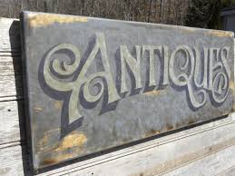 Antiques Sign Hand Painted Faux Vintage Wooden Sign Hand Painted Wooden Signs Antique Signs Wooden Signs