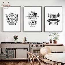 Kitchen Decor Food Quote Canvas Painting Wall Art Print Poster Wall Pictures For Home Decoration Giclee Print Wall Decor S16050 Canvas Wall Decor Wall Art Canvas Painting Canvas Quotes