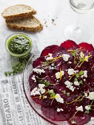 Rote beete, sogar mal erdnussbutter. Rote Bete Carpaccio Rezept Fur Rote Bete Carpaccio Bayern 1 Radio Br De
