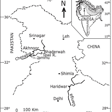 332385 bytes (324.59 kb), map dimensions: Location Of The Tawi River In The Outline Map Of Northern India Inset Download Scientific Diagram