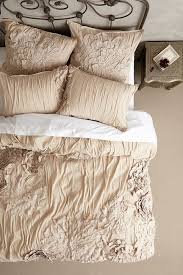 Sale Anthropologie Georgina Twin Duvet Cover Sand Beige Cotton Bedding Home Bedroom Home Anthropologie Bedding