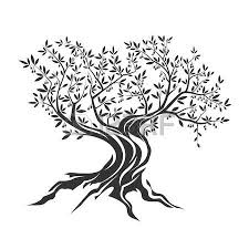 Olive Icone Silhouette Arbre Isole Sur Fond Blanc Silhouette Arbre Dessin Arbre L Art De La Silhouette