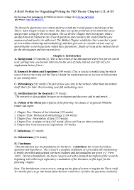 Thesis example of hypothesis in research paper. Pdf A Brief Outline For Organising Writing The Phd Thesis Kip Jones Academia Edu