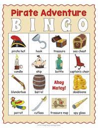 Pirate Bingo Printable Pirate Themed Party Game By Drag Drop Learning Teachers Pay Teachers Pirate Theme Party Pirate Theme Pirate Games For Kids
