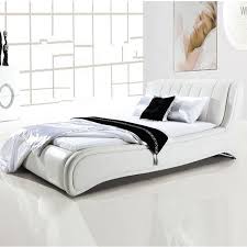 بسيطة الحديثة الفاخرة هوم سنتر الأبيض الفرش اللينة سرير من الجلد المنحني Buy الحديثة أسر ة فاخرة Home Center سرير سرير 120 Product On Alibaba Com