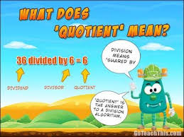 What Does Quotient Mean Math Vocabulary Wall Vocabulary Wall Math Vocabulary