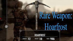 Skyrim Dragonborn DLC: Rare Weapon- Hoarfrost - YouTube
