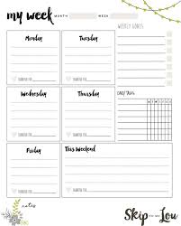 Printable Weekly Planner Skip To My Lou Weekly Planner Free Printable Weekly Planner Template Weekly Planner Printable