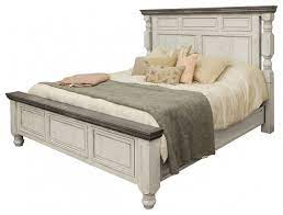 Stonegate Rustic Solid Wood Bed Frame Farmhouse Panel Beds By Crafters And Weavers Distressed white metal bed frame wood bedroom furniture amazing. stonegate rustic solid wood bed frame queen