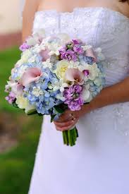 Watercolor painting flower floral design, water color blue flower border, blue and purple petaled flowers illustration, border, purple, blue png. Soft And Feminine Bouquet In White Ivory Light Blue Mauve Pink And Lavender Blue Wedding Bouquet Wedding Flowers Flower Bouquet Wedding