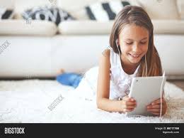 No need to register, buy now! Pre Teen Girl Playing Image Photo Free Trial Bigstock