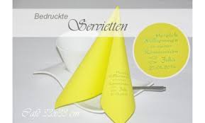 Zur hochzeit bereiten sie dem brautpaar eine zur kommunion oder konfirmation die bedruckten fotoservietten eignen sich auch sehr gut für. Servietten Bedrucken Hochzeit Goldhochzeit Kommunion Konfirmation
