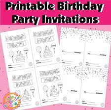 Easily create, send & track your dreamy flora invitations online. Free Printable Birthday Party Invitations Kids Will Love To Decorate