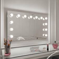 Dressing Table Mirror With Lights You Ll Love Hollywood Mirrors In 2020 Hollywood Mirror Mirror With Lights Mirror