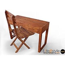 Buy study tables at affordable prices from direct manufacturer of quality wood & teak furniture in singapore. Buy Sheesham Wood Study Table With Folding Chair Online 17000 From Shopclues