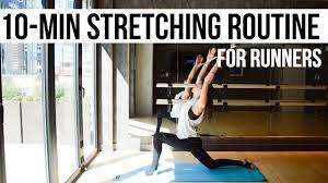 Guided morning yoga before run. 10 Minute Guided Stretching Routine For Runners Youtube