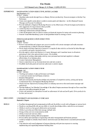 education executive resume samples