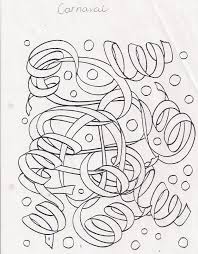 Jules de clown circus carnaval. Serpentines Serpentines Tekenen Carnaval
