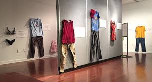 Fear Of A Name Only Increases Fear Of The Thing Itself Meaning What Were You Wearing Exhibit At Ku Takes Aim At Sexual Assault Myth Feminist Rants Pinterest Art Installation