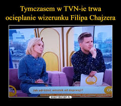 Filip chajzer zaistniał za sprawą dystansu do otaczającej go rzeczywistości. Tymczasem W Tvn Ie Trwa Ocieplanie Wizerunku Filipa Chajzera Demotywatory Pl