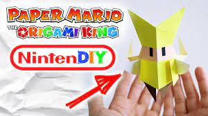 Olivia From Paper Mario The Origami King With Free Print Out Mario Crafts Paper Crafts Paper Crafts Diy