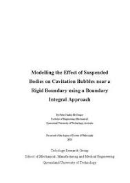 Modelling the effect of suspended bodies
