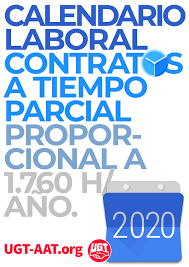 El calendario laboral de 2021. Calendario Seccion Sindical Ugt