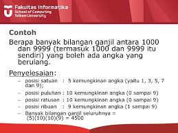 Pelajaran Matematika Rumus Peluang Angka Ribuan