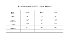 Size Chart Luna Bailey