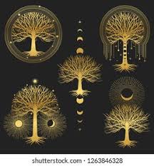 It is all around us and is one of the very few subjects that satisfy both the left brain and right brain hemispheres simultaneously. Sacred Tree Set Symmetrical Graphic Design Stock Vector Royalty Free 1263846328