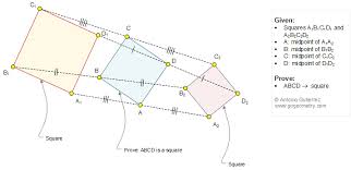 Geometry Problem 1044 Three Equal Squares Diagonals Perpendicular 90 Degrees Angle Bisector Math Teache Geometry Problems Math Problem Solving Geometry