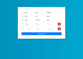 Bootstrap Add Rows To Table In 2020 Ads How To Remove First Names
