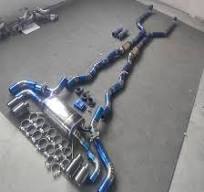 Titanium Burning Blue Color for BMW M850I Exhaust Catback ...