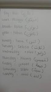 Pengetahuan akan nama bulan dalam bahasa inggris akan membantu anda memahami dan menjelaskan mengenai batas waktu yang dibutuhkan untuk menyelesaikan. Days Week Months And Year In Malay Language Exchange Amino