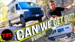 Unbraked is when the trailer being towed does not have its own braking system. Whoops We Got Really Stuck Can A Big Mercedes Sprinter 4x4 Van Tackle A Narrow Mountain Trail Video The Fast Lane Truck