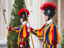 The pontifical swiss guard is a minor armed forces and honour guards unit maintained by the holy see that protects the pope and the apostoli. 13 Facts About The Swiss Guards You Probably Didn T Know