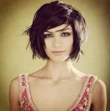 A hint of edge breaking even symmetry, a choppy cut is exciting, young, and dark brown straight hair is styled in a wild choppy manner with drastically cut strands covering one side of the face in this fun hairstyle. 25 Different Choppy Style Haircuts For Medium Long Hair
