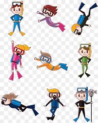 Boy, cartoon, child, childhood, comic, dive, diver, diving, games, happy, kid, life preserver, play, pool, summer, swim, swimming, swimming pool. Cartoon Diving Png Images Pngwing