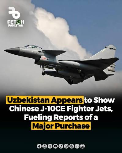Earlier reports had claimed that Uzbekistan had ordered 24 Chinese-made J-10CE  fighter jets, although neither Beijing nor Tashkent had initially confirmed  the reported deal. However, the situation has now changed. Footage released