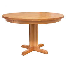 Single Leg Round Pedestal Table Pedestal Table Solid Wood Dining Table Wood Dining Table